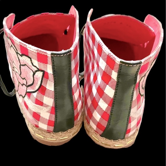 RARE: Blumarine Checker & Tropics Shoes - Picture 6 of 10